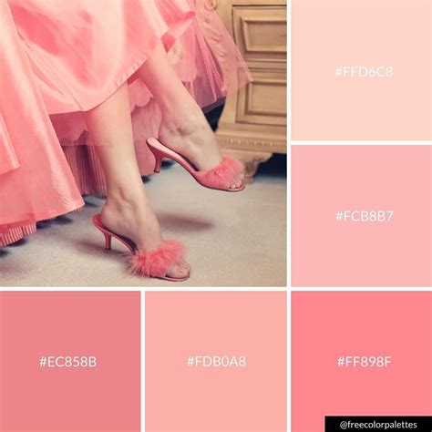 Pink Fashion Feminine Color Palette Inspiration Digital Art