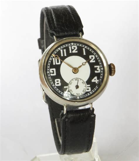 Antiques Atlas Ww1 Silver Trench Wrist Watch 1917