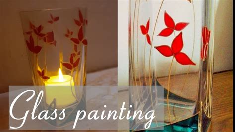 Simple Glass Painting Easy Glass Painting Youtube
