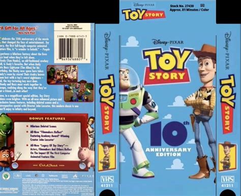 Toy Story 10th Anniversary Edition 2005 Vhs Cover By Pixaranimation On