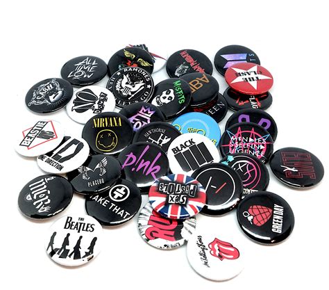 Band Logo Pins Rock Punk Metal Pop Muziek Pins Elke Band Etsy België