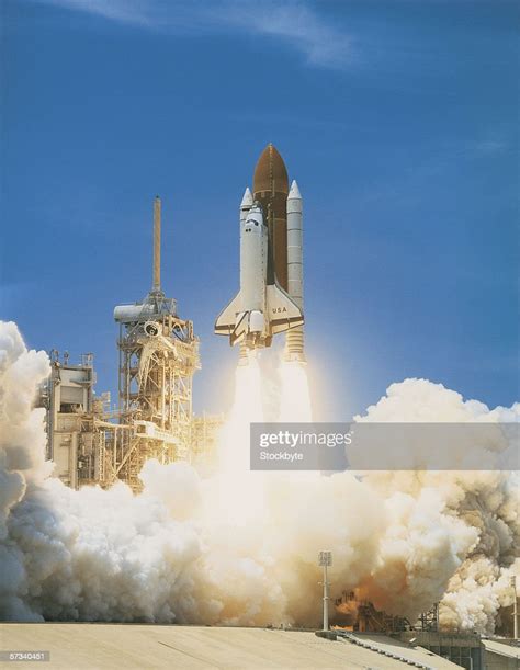 Space Shuttle Taking Off From A Launch Pad High Res Stock Photo Getty