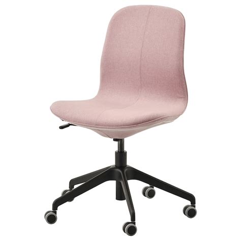 LÅngfjÄll Office Chair Gunnared Light Brown Pink Black