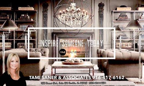Tami Saner Rocklin Realtor Realty One Group Inspire Someone Today