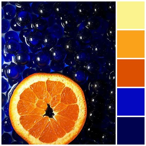 Orange Blue Palette Complementary Colors Color Harmony Color