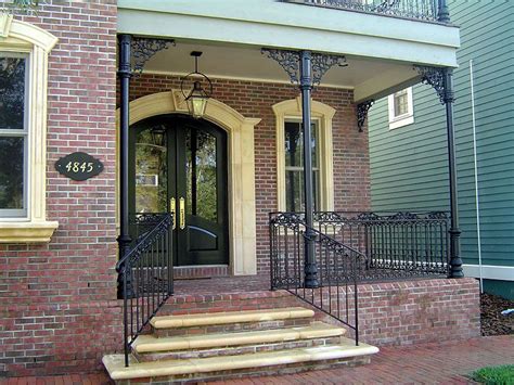 Porch railings not only add safety but also style to your porch. railing | Porch columns, Wrought iron porch railings ...