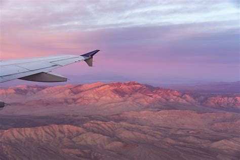 Flying Over The Mojave Desert At Sunrise Photograph By Georgia Mizuleva