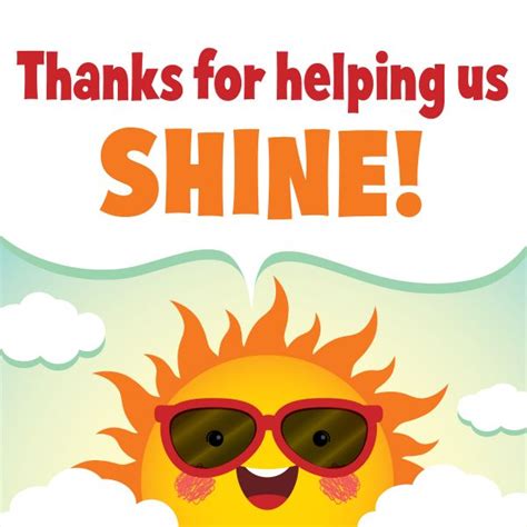 Teachers Thanks For Helping Us Shine Pto Today
