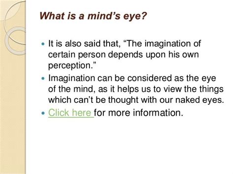 What Is An Minds Eye