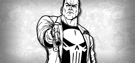 How To Draw The Punisher Comic Version Drawing Tutorial Draw It Too