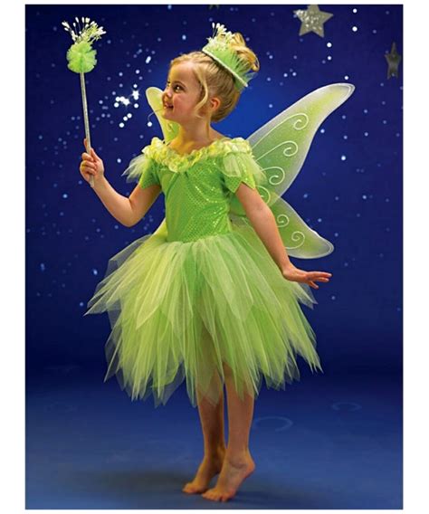 karnevalskostüme and verkleidungen kleidung and accessoires girls tinkerbell green fairy fancy