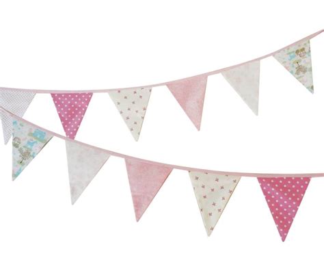 Pink Bunting Flags Felt