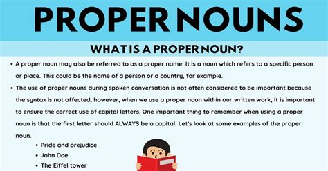 Proper Noun Definition Rules And Examples Of Proper Nouns 7ESL