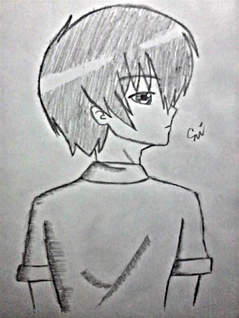 Anime Guy Side View Drawing By Luciashana On Deviantart