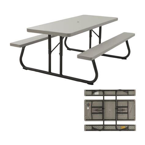 Lifetime 6 Foot Folding Picnic Table Putty 22119