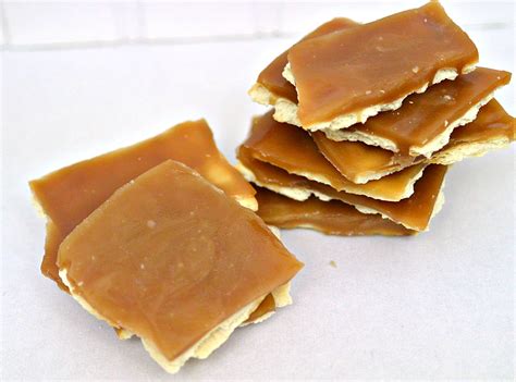 Salted Caramel Cracker Candy Three Different Directions