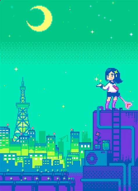 Le Japon En  8bits Et Animé Pixel Art Mangatv