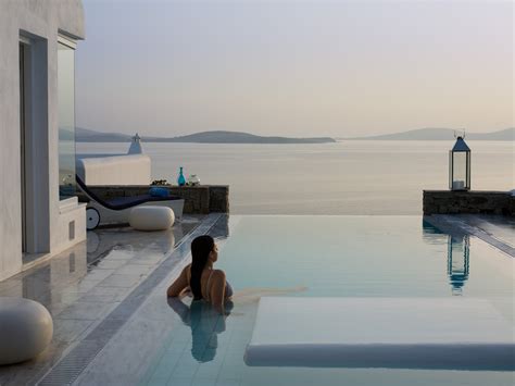 Grand Suite Private Pool At Mykonos Grand Hotel Photo From Agios Ioannis Diakoftis In Mykonos