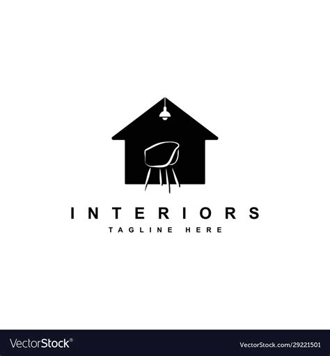 Interior Logo Design Royalty Free Vector Image