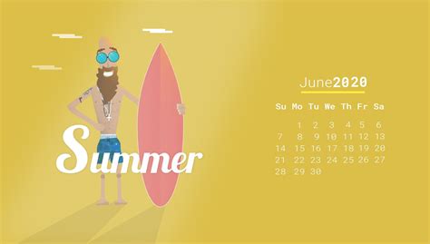 June 2020 Desktop Wallpaper Desktop Wallpaper Calendar Desktop