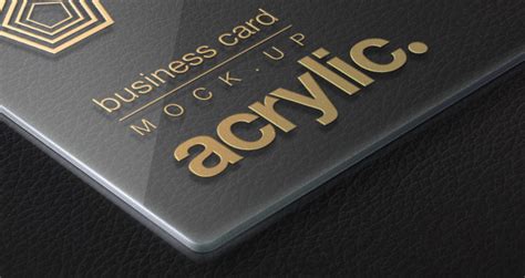 acrylic psd business card mock  psd mock  templates pixeden