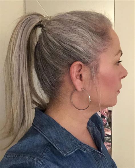 Love A High Grey Ponytail Ponytail Extension Gorgeous Gray Hair