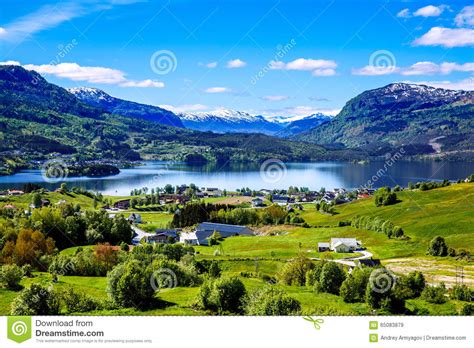 Beautiful Nature Norway Stock Image Image Of Lake