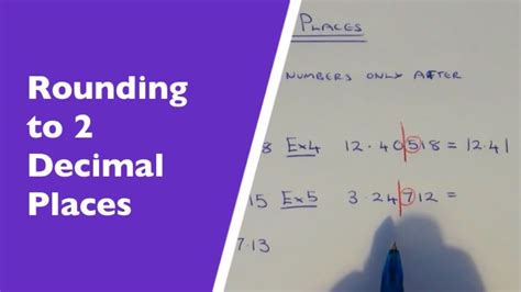 2 Decimal Places How To Round Any Number Off To 2 Decimal Places