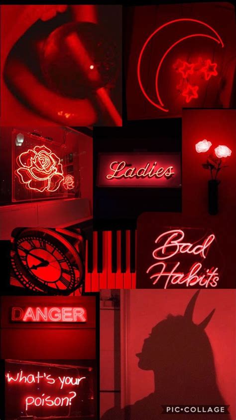 Neon Red Aesthetic Wallpapers Wallpaper Cave