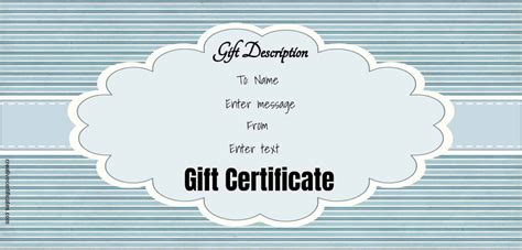 Create Gift Certificate Free Printable
