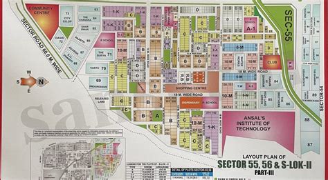 Sector 55 56 Plot Map Sushant Lok 2 Map Plot For Sale In Gurgaon