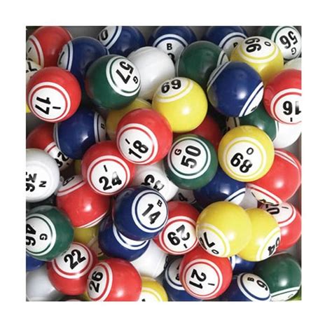 Bingo Ball Set Coated Double Number 15 Bingo Ball Color Set