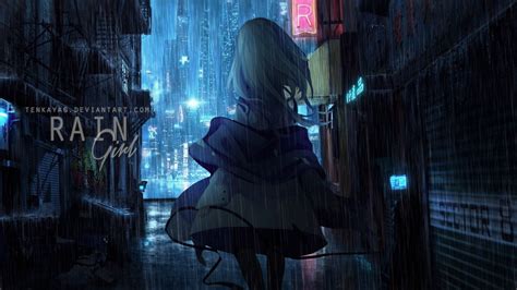 29 Anime Girl Rain Wallpaper Hd Anime Wallpaper