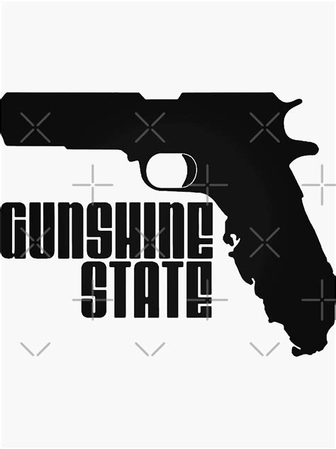 Gunshine State Florida Gun Owners Sticker For Sale By Unionpride