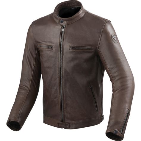 A good leather jacket is a motorcycle rider's necessity for safe riding. Rev It Gibson Leather Motorcycle Jacket - Jackets ...
