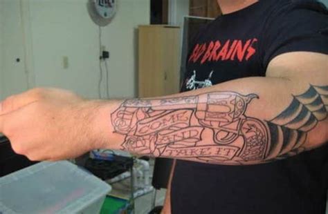 12 Hard Core Gun Tattoo Designs For Men Design Press