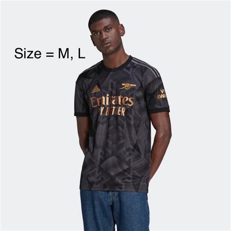 Adidas Arsenal 2223 Away Jersey Black Mens Fashion Activewear On