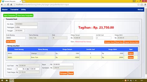 Contoh Aplikasi Penjualan Berbasis Web Gratis Imagesee