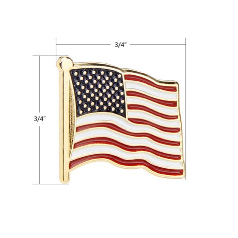 Custom Soft Enamel Metal American Usa Flag Lapel Pins Yearpins