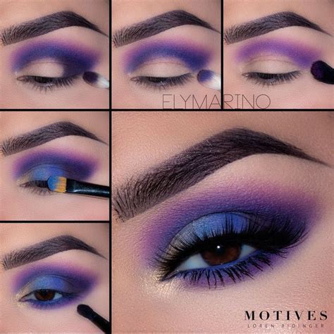 How Fun Is This Blue And Purple Smokey Eye From Elymarino See How