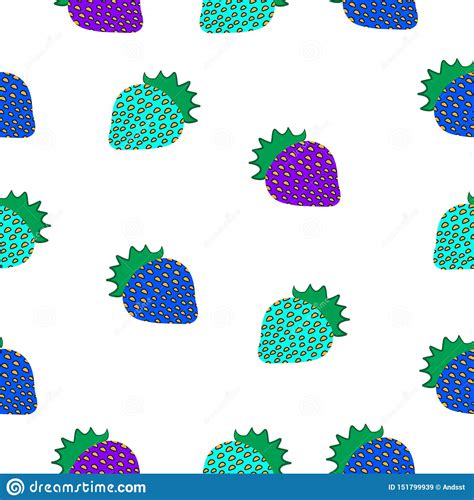 Seamless Illustration Of Strawberry Berry Stock Vector Illustration