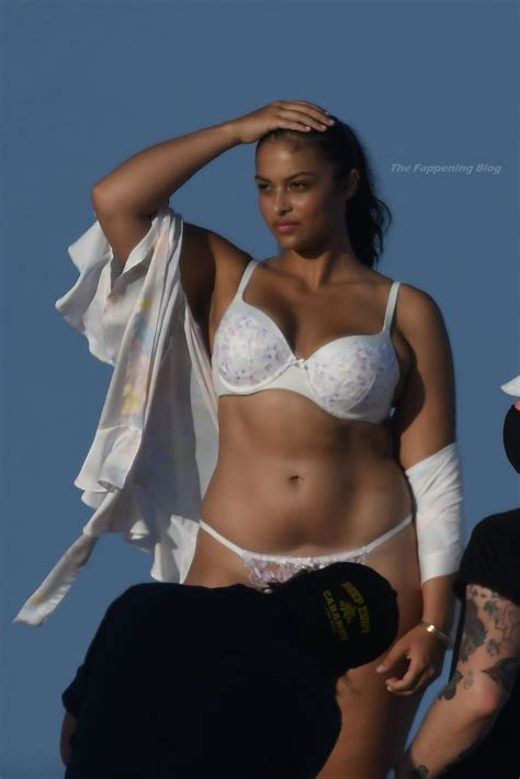 Devyn Garcia Poses In Lingerie During A Victorias Secret Photoshoot