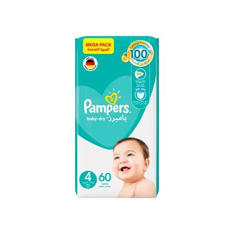 Pampers Baby Dry Maxi Size 4 9 14kg 60 Diapers Mega Pack Yuehlia