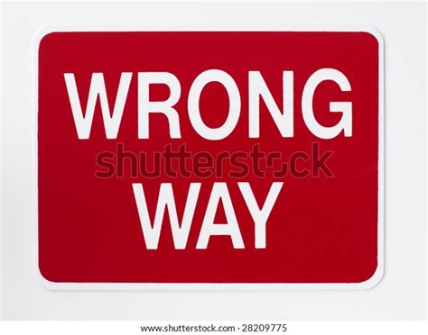 Wrong Way Road Sign Stock Photo 28209775 Shutterstock