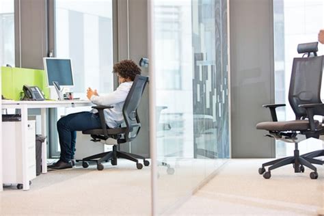 If it causes tension, it is not the correct way to sit in office chairs. Proper Sitting Posture At A Computer | Office Chair Posture