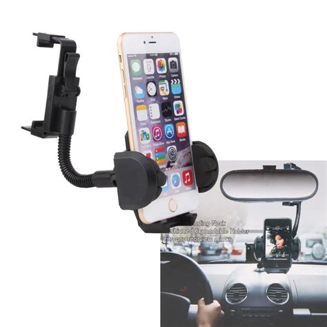 Universal Car Rearview Mirror Mount Phone Holder For Iphone 7 8 Plus 6s