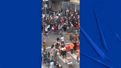 sf pride stage shut down after person sprays mace into crowd fights break out nbc bay area