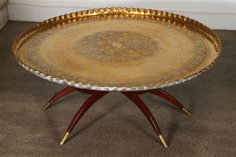 Use our handy filters to view round dining tables from multiple retailers. Large Round Brass Tray Table on Folding Stand 45" Diameter ...