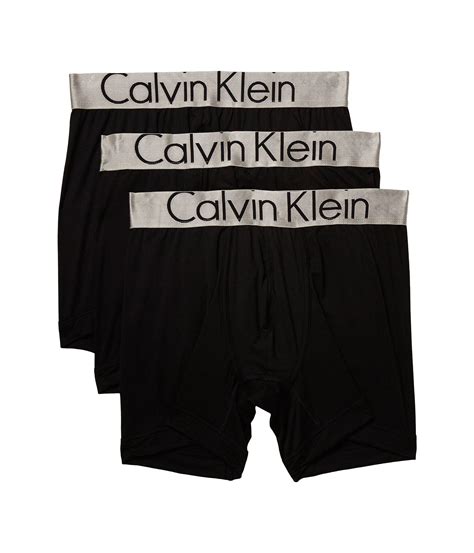 Calvin Klein Synthetic Steel Micro 3 Pack Boxer Brief In Black For Men