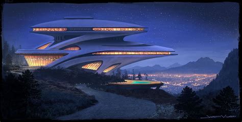 House In The Hills By Jermilex On Deviantart Futuristic Architecture